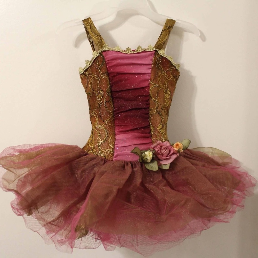 Girls pink ballerina tutu Child Medium